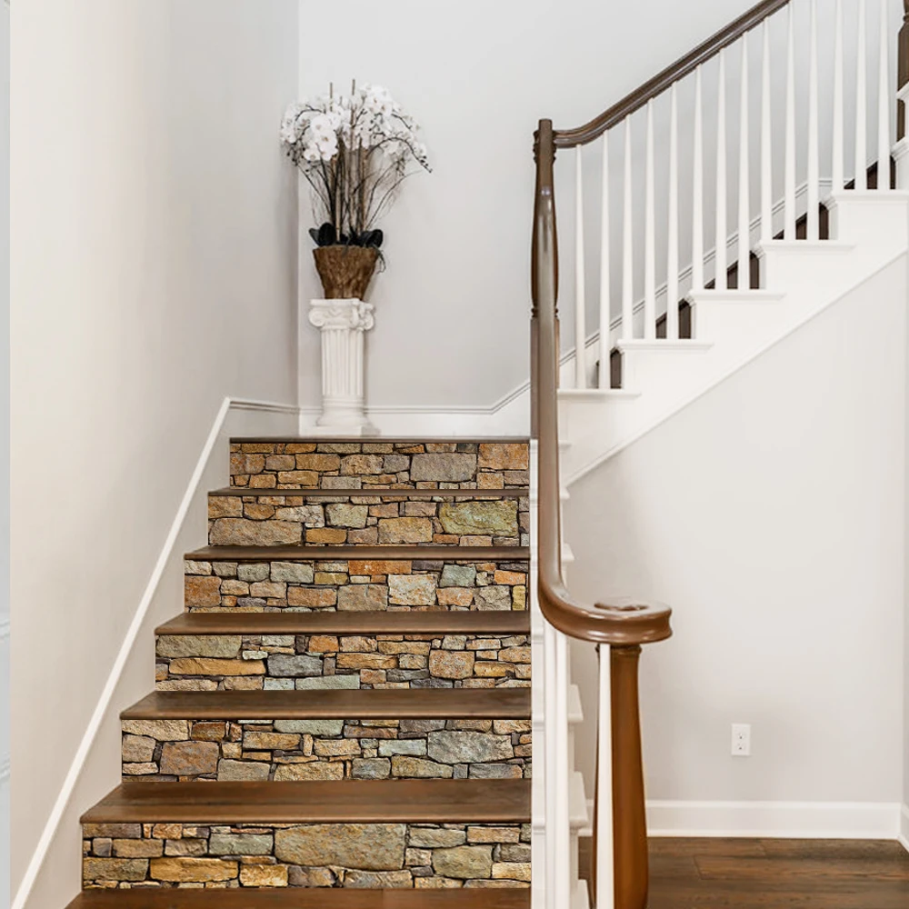 6pcs/set Stone Decal Waterproof 3D Stair Stickers Removable Self-adhesive Wall Floor Stickers DIY Furniture Decor 18*100cm
6pcs/set Stone Decal Waterproof 3D Stair Stickers Removable Self-adhesive Wall Floor Stickers DIY Furniture Decor 18*100cm