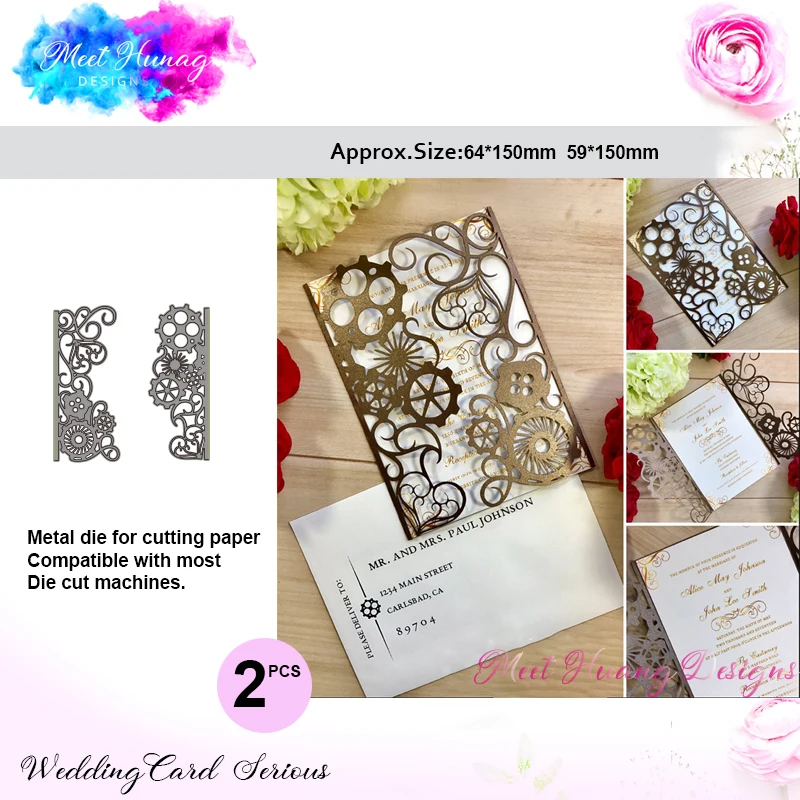 2 pcs Meet Huang Lace Borders Metal Cutting Dies Steampunk Craft Die Cuts for DIY Scrapbooking Photo Embossing Paper card making
2 pcs Meet Huang Lace Borders Metal Cutting Dies Steampunk Craft Die Cuts for DIY Scrapbooking Photo Embossing Paper card making