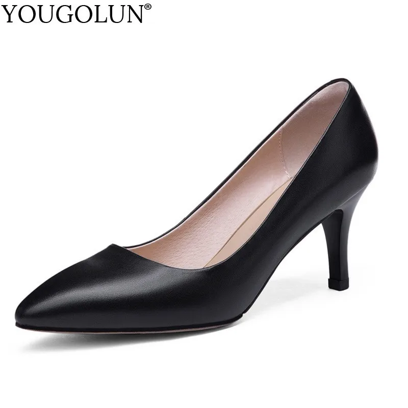 Women High Heels Genuine Leather Office Ladies Party Heel Woman Beige Black Size 43 Fashion Pointed Toe Thin Heel Shoes A156
Women High Heels Genuine Leather Office Ladies Party Heel Woman Beige Black Size 43 Fashion Pointed Toe Thin Heel Shoes A156