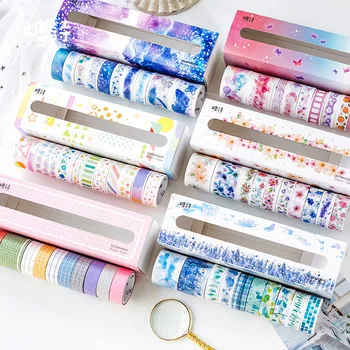 10 pcs/pack Simple Combined Collage Cute Masking Decoration Adhesive Stikcer Creative School For Children Washi Tape
10 pcs/pack Simple Combined Collage Cute Masking Decoration Adhesive Stikcer Creative School For Children Washi Tape