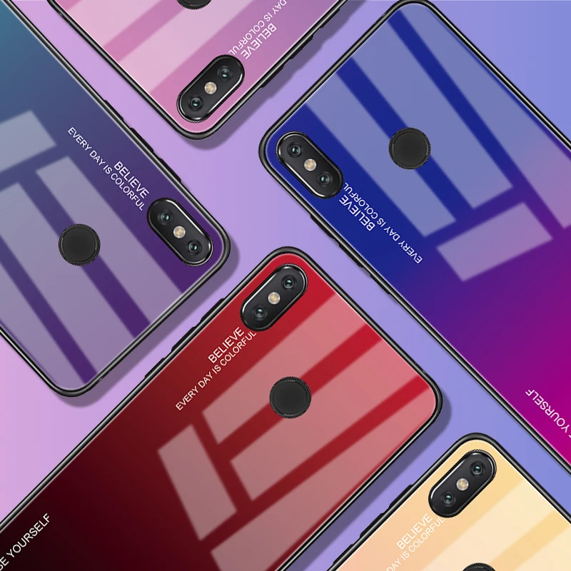 Gradient Tempered Glass Case For Xiaomi Redmi Note 5 6 Pro 7 Mi9 Mi9SE Mi8 6 Mi A2 Lite Max3 Pocophone F1 5 Plus 6 6A Case Cover
Gradient Tempered Glass Case For Xiaomi Redmi Note 5 6 Pro 7 Mi9 Mi9SE Mi8 6 Mi A2 Lite Max3 Pocophone F1 5 Plus 6 6A Case Cover