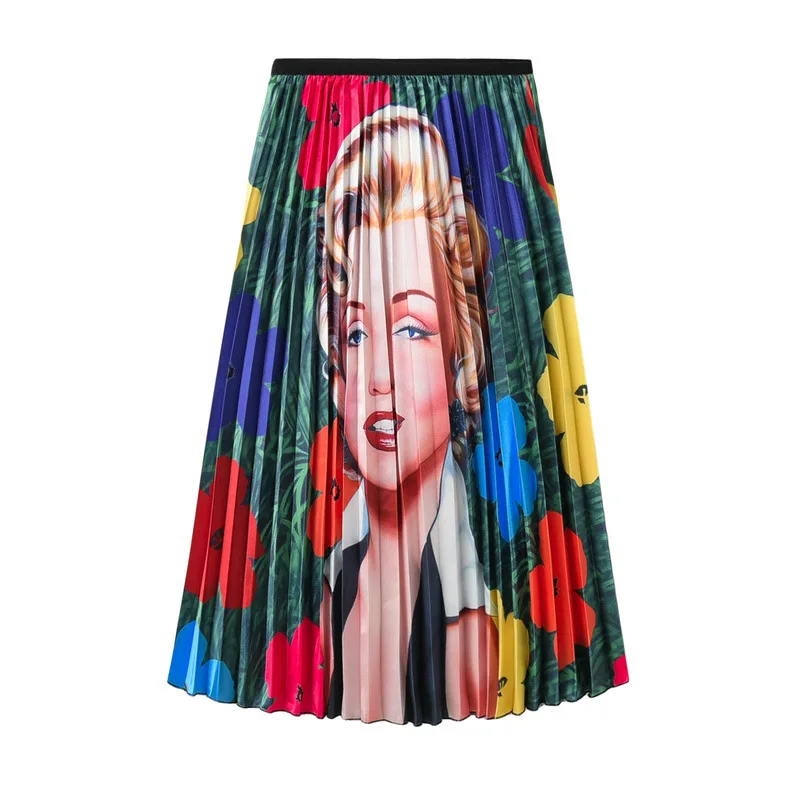 2019 African womenswear spring pleated skirt new menlo print temperament skirt tide skirt high waist umbrella skirt 8138
2019 African womenswear spring pleated skirt new menlo print temperament skirt tide skirt high waist umbrella skirt 8138