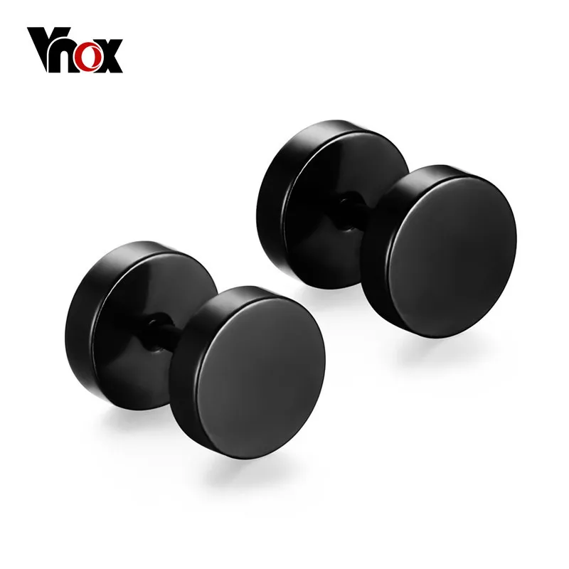 Vnox Punk Stud Earrings for Man Round Stainless Steel Small Earings for Male Boy
Vnox Punk Stud Earrings for Man Round Stainless Steel Small Earings for Male Boy