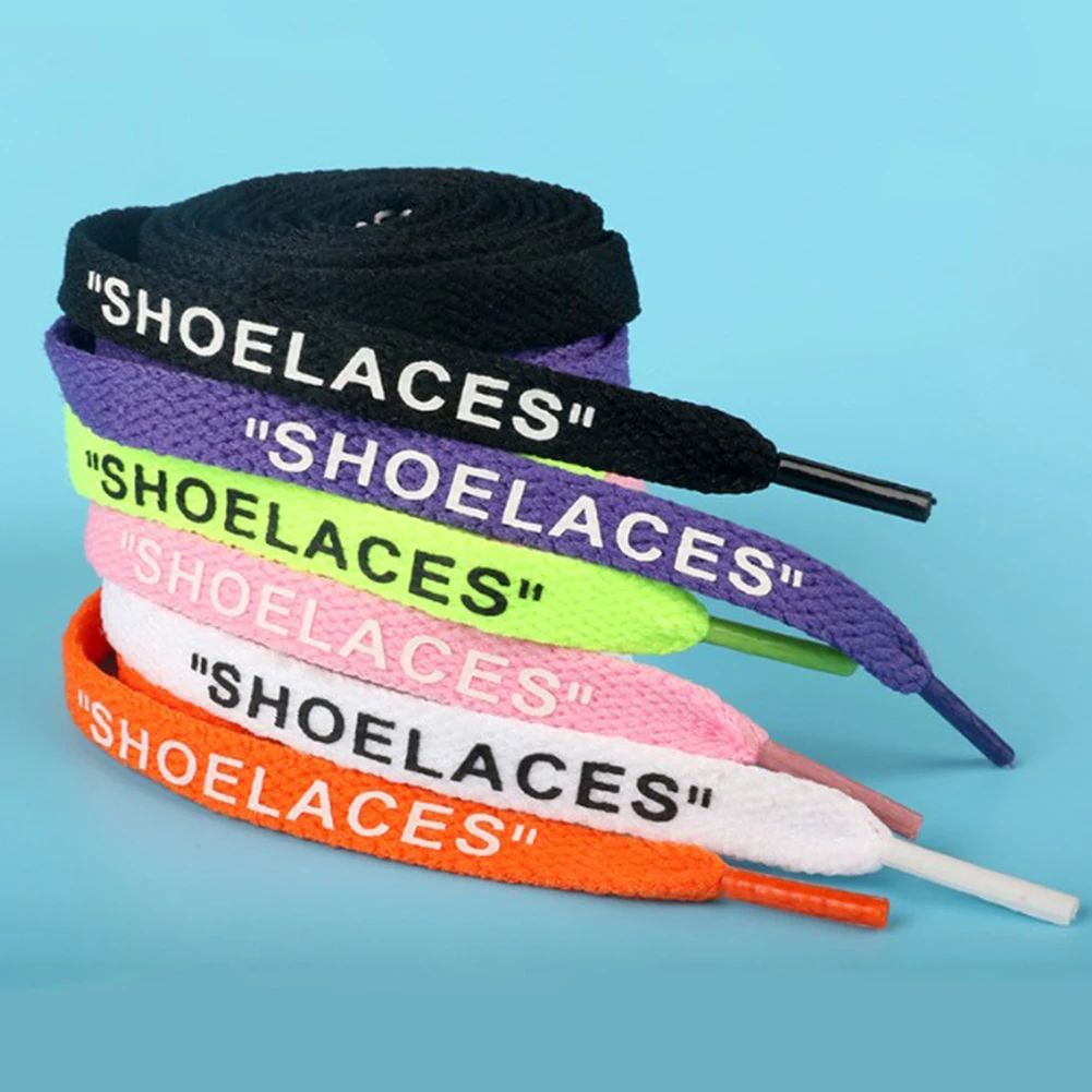 hot sale 1 Pair 120cm Shoelaces Printed Letters English Sneakers White Shoes Laces Flat
hot sale 1 Pair 120cm Shoelaces Printed Letters English Sneakers White Shoes Laces Flat