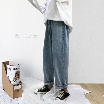 Spring New Jeans Men Fashion Washed Solid Color Casual Denim Pants Man Streetwear Hip Hop Loose Cowboy Trousers Male Clothes
Spring New Jeans Men Fashion Washed Solid Color Casual Denim Pants Man Streetwear Hip Hop Loose Cowboy Trousers Male Clothes