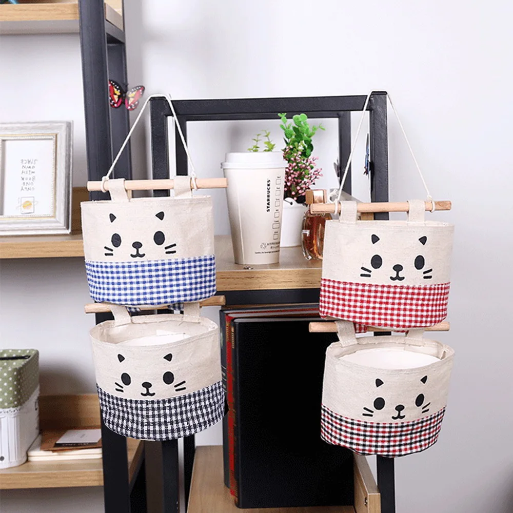 Wall Hanging Storage Bags Organizer Pocket Wardrobe Hanging Bag For Cosmetics Containers Cartoon Cat Cotton Linen
Wall Hanging Storage Bags Organizer Pocket Wardrobe Hanging Bag For Cosmetics Containers Cartoon Cat Cotton Linen