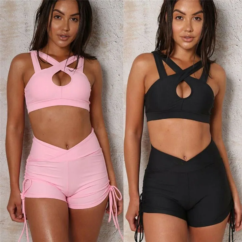 Two Piece set Women Sexy Bandage Crop Top and Shorts set Fitness workout suit Ladies Bodycon 2 piece set Streetwear
Two Piece set Women Sexy Bandage Crop Top and Shorts set Fitness workout suit Ladies Bodycon 2 piece set Streetwear