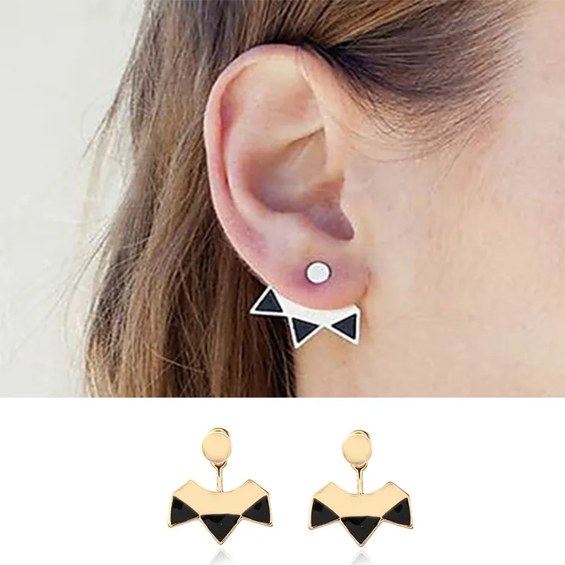 Fashion Concise Earring Studs For Lady Plain Shiny Metal Triangle Shape Earrings Ornaments Two Sides To Wear Wedding Earrings
Fashion Concise Earring Studs For Lady Plain Shiny Metal Triangle Shape Earrings Ornaments Two Sides To Wear Wedding Earrings