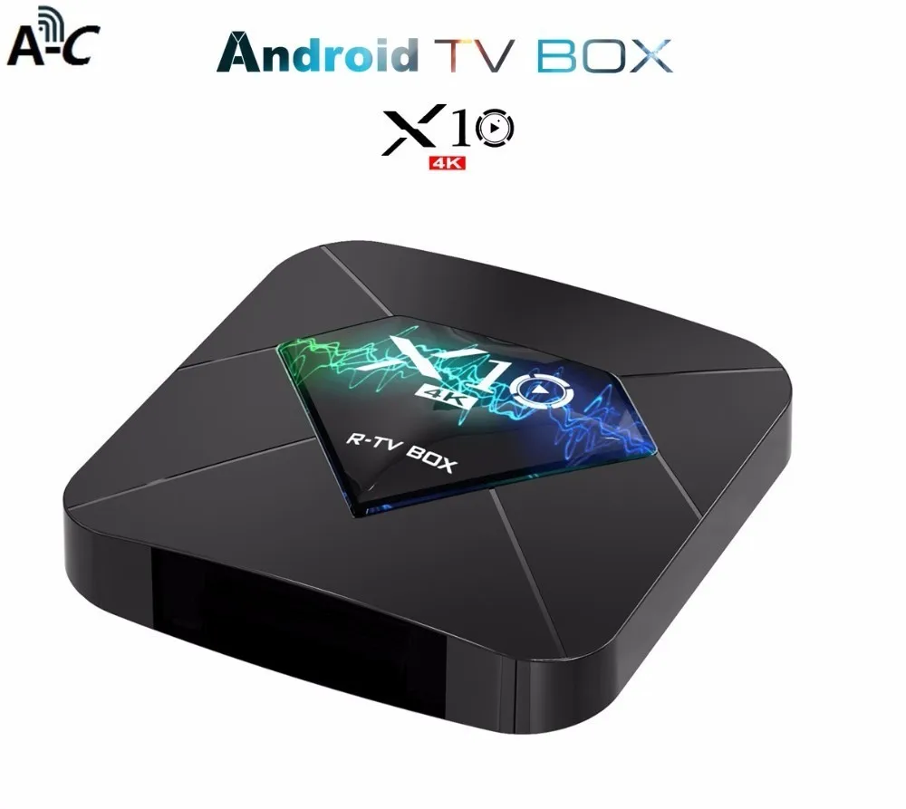 

X10 Android 7.1 Smart TV BOX Amlogic S905W mx10 Quad Core 2GB DDR3 16GB EMMC 3D 4K 2.4GHz WIFI USB2.0 Set Top Box Media PK R69