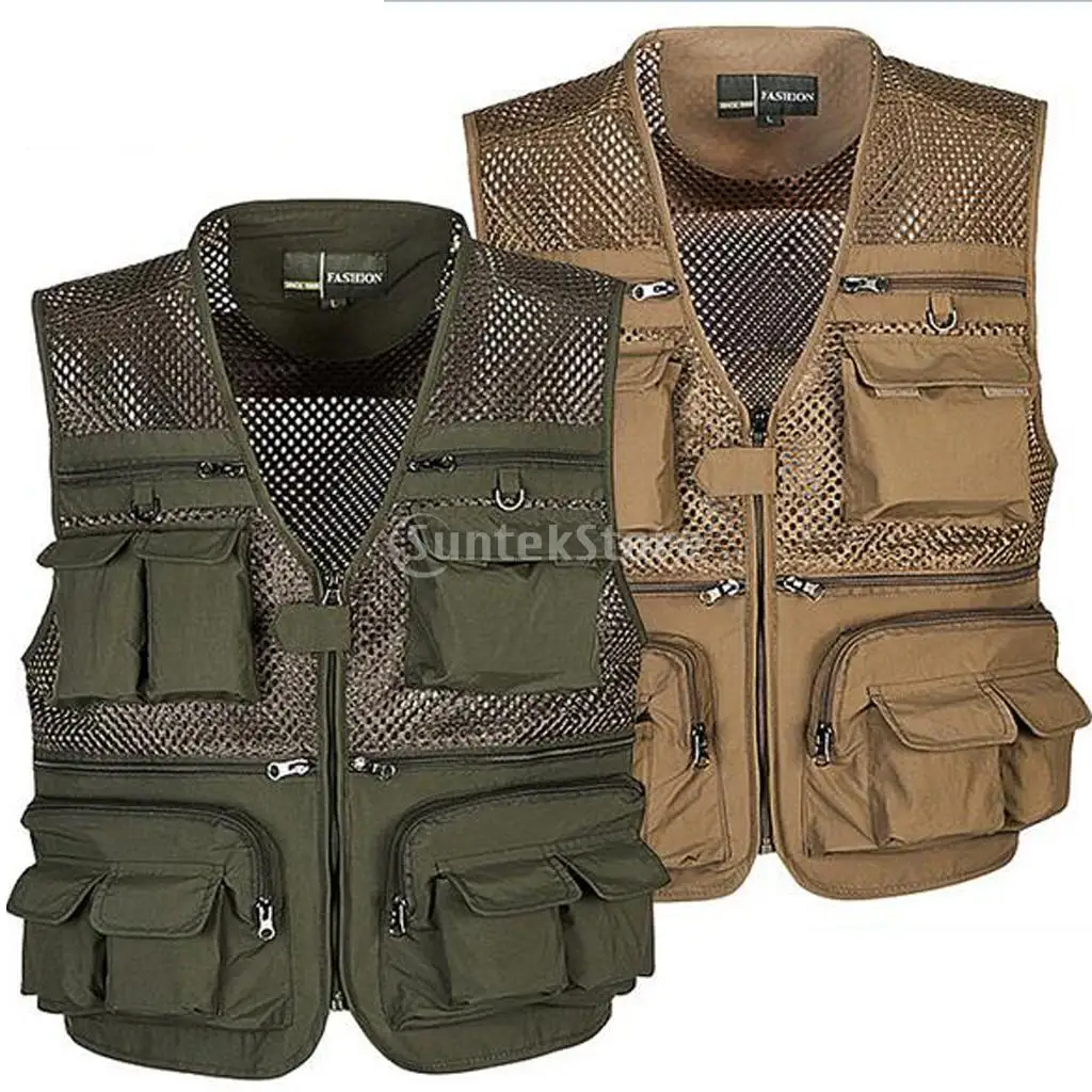 Summer Autumn Men Multi Pocket Photography Fly Fishing Mesh Vest Outdoor Hunting Travel Quick-Drying Angler Jacket Waistcoat
Summer Autumn Men Multi Pocket Photography Fly Fishing Mesh Vest Outdoor Hunting Travel Quick-Drying Angler Jacket Waistcoat