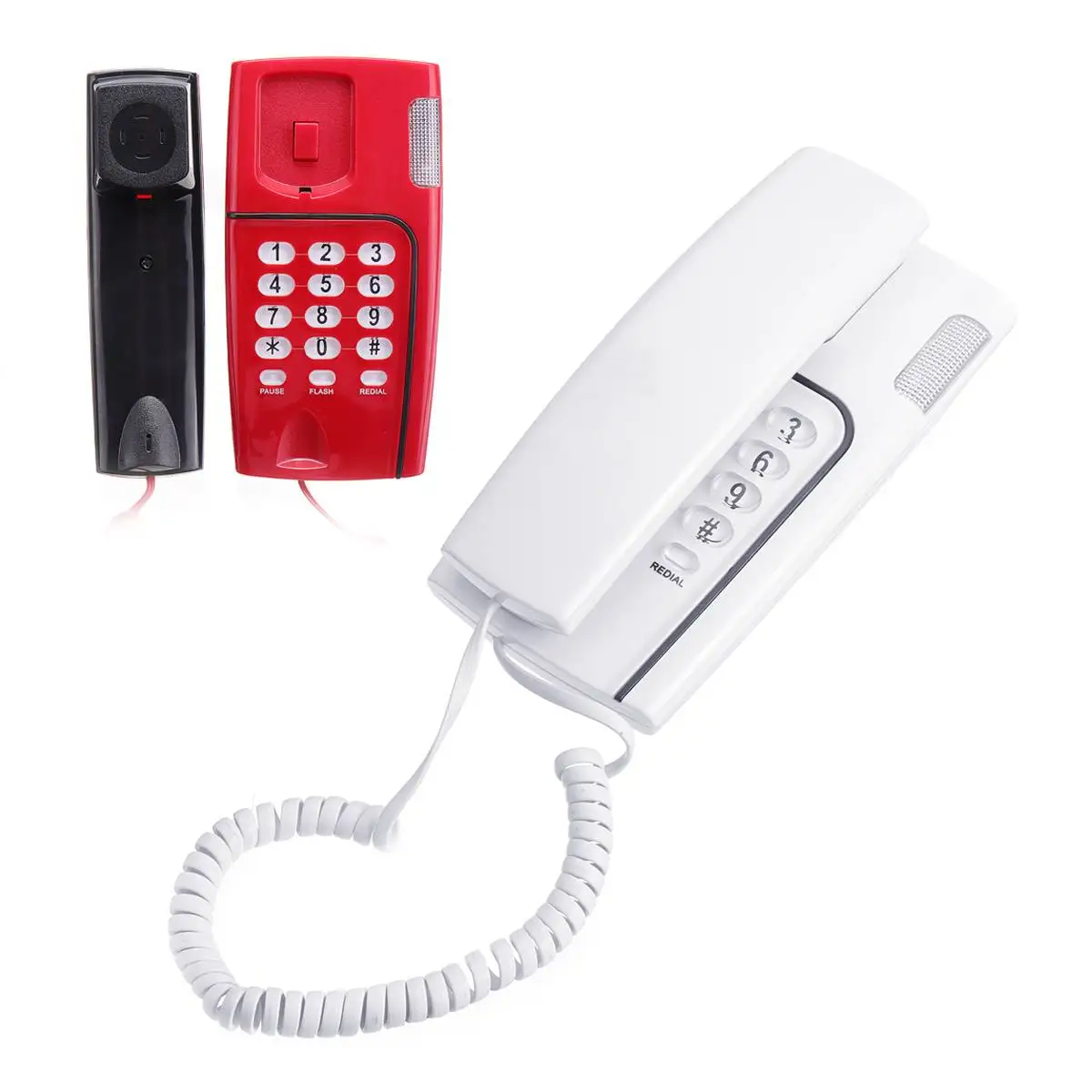 Desk Wired fixed telephone Corded Telephone Phone Landline Caller ID Volume Adjustable Calculator for Home Call Red White
Desk Wired fixed telephone Corded Telephone Phone Landline Caller ID Volume Adjustable Calculator for Home Call Red White