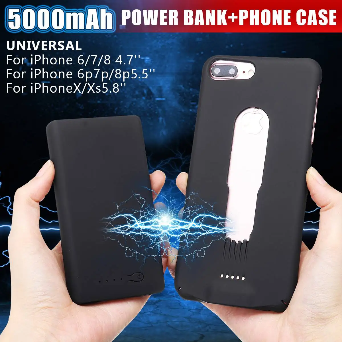 LEORY Battery Charger Cases for iPhone 6 6Plus 7 7Plus 8 8Plus X 5000mAh Portable Power Bank Backup Charger Case
LEORY Battery Charger Cases for iPhone 6 6Plus 7 7Plus 8 8Plus X 5000mAh Portable Power Bank Backup Charger Case