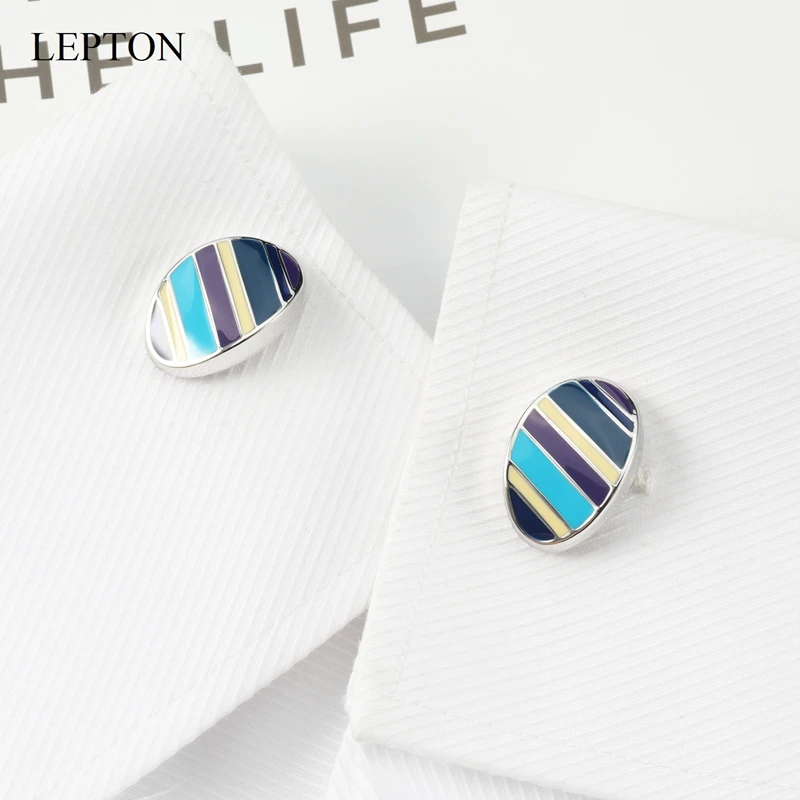 Lepton colorful rectangular Enamel Cufflinks For men business gifts Cuff links fashion simple Man French Shirt Cuffs Cufflink
Lepton colorful rectangular Enamel Cufflinks For men business gifts Cuff links fashion simple Man French Shirt Cuffs Cufflink