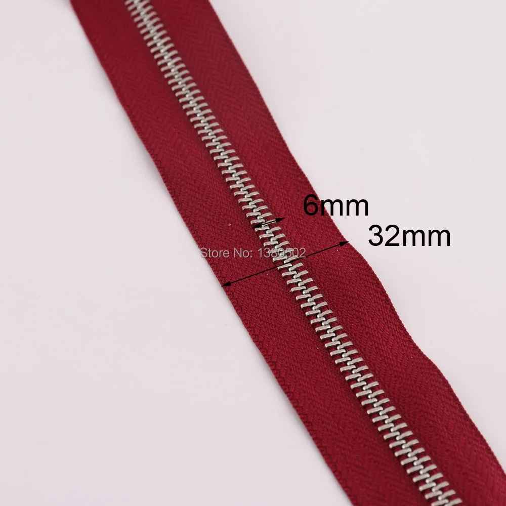 5Yards 5# Wine Red Color 32mm Width Nylon Zippers Metal Teeth Coil Zipper for Handbag Bag Shoes Luggage Sewing Accessories
5Yards 5# Wine Red Color 32mm Width Nylon Zippers Metal Teeth Coil Zipper for Handbag Bag Shoes Luggage Sewing Accessories