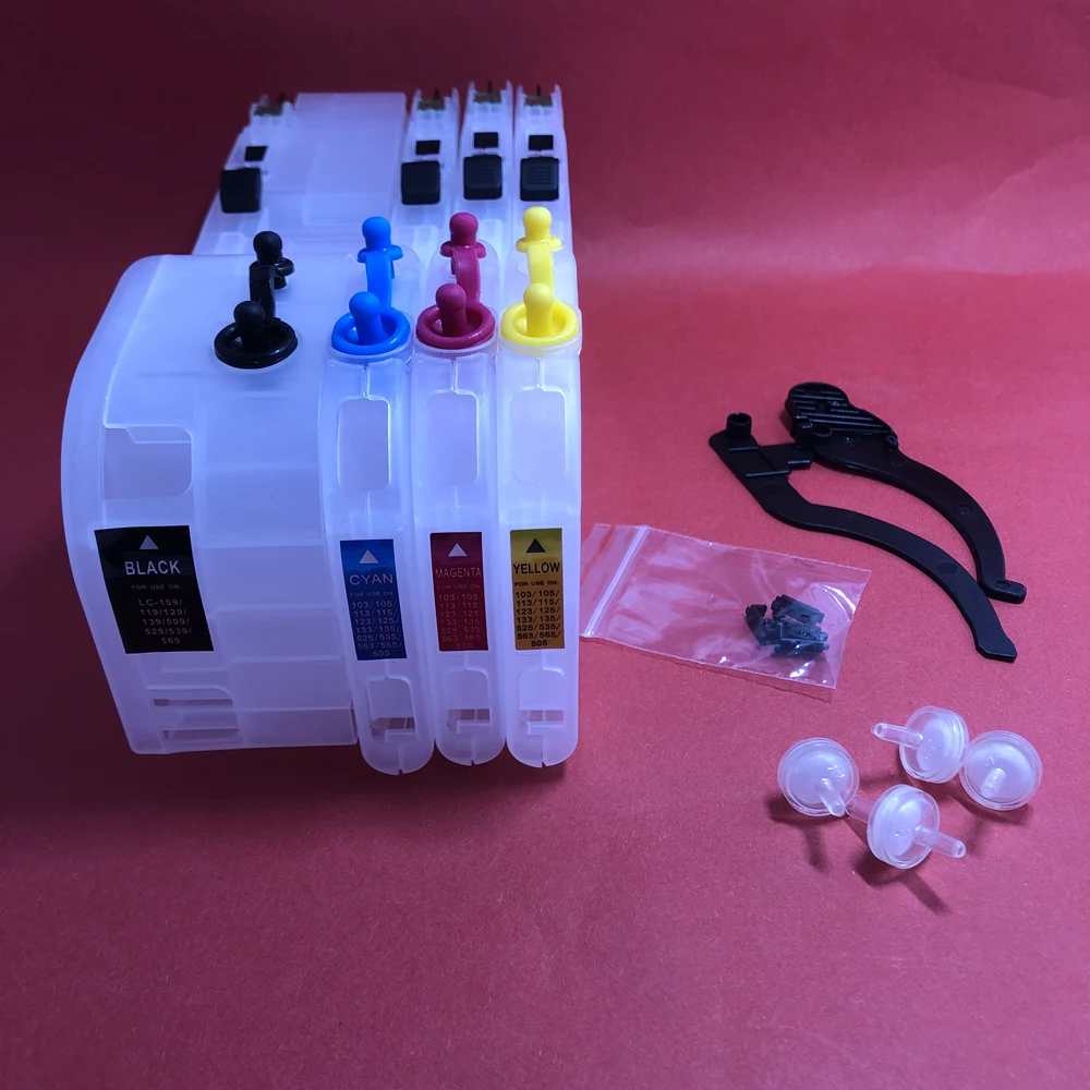 YOTAT Refillable ink cartridge LC129 LC125 for Brother MFC-J6520DW MFC-J6720DW MFC-J6920DW with ARC chip
YOTAT Refillable ink cartridge LC129 LC125 for Brother MFC-J6520DW MFC-J6720DW MFC-J6920DW with ARC chip