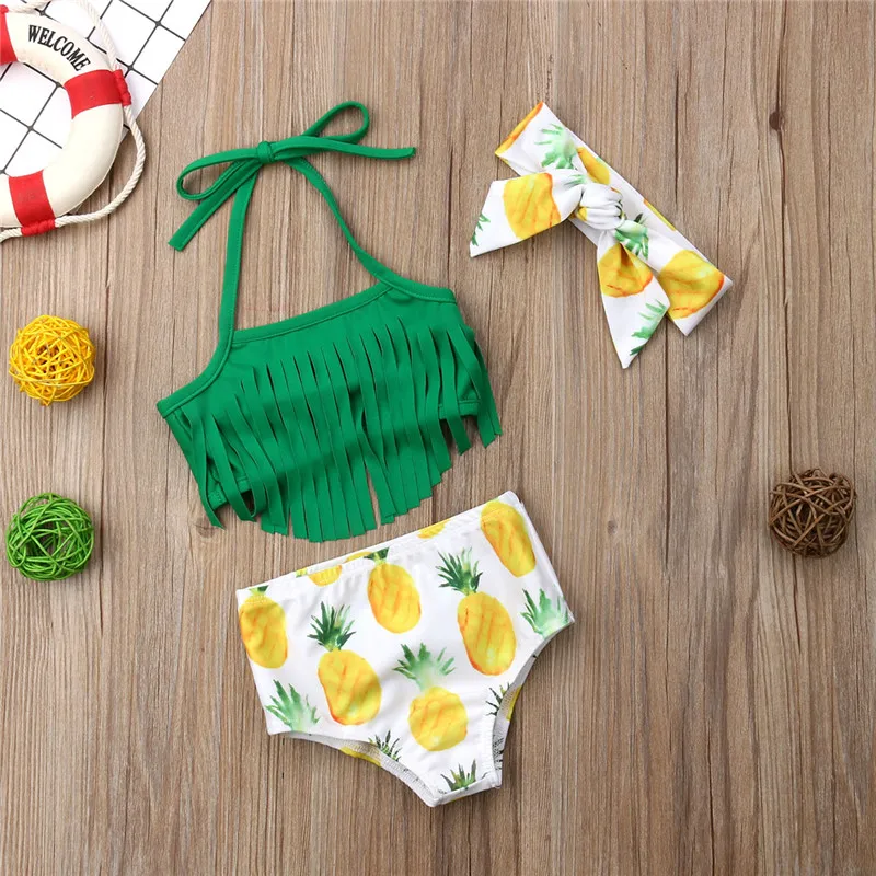 Baby Girls clothes Tassels off shoulder strap pullover sleeveless Tops Pineapple print shorts Bow Headband 3pc Polyester outfit
Baby Girls clothes Tassels off shoulder strap pullover sleeveless Tops Pineapple print shorts Bow Headband 3pc Polyester outfit