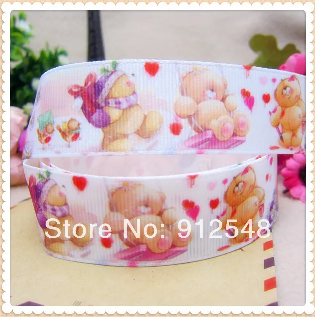 free shipping 1'' (25mm) Teddy Bear printed Grosgrain ribbon Polyester cartoon Ribbon haribow accessory gift pack,XW31350
free shipping 1'' (25mm) Teddy Bear printed Grosgrain ribbon Polyester cartoon Ribbon haribow accessory gift pack,XW31350