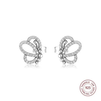 CKK Original 925 Sterling Silver CZ Butterfly Outlines Stud Earrings For Women Wedding Jewelry Pendientes Mujer
CKK Original 925 Sterling Silver CZ Butterfly Outlines Stud Earrings For Women Wedding Jewelry Pendientes Mujer