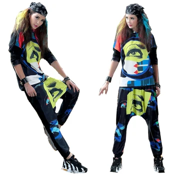 harajuku Hoodies women long Sleeves Sweatshirt Street Punk Dance Clothes Rock Spray Painted Printed tops pants 2-piece sets 2019
harajuku Hoodies women long Sleeves Sweatshirt Street Punk Dance Clothes Rock Spray Painted Printed tops pants 2-piece sets 2019