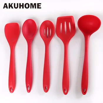 Silicone Kitchen Tools Cooking Sets Shovel Spoon Five-pieces Non-stick Cookware Suitable for High Temperature
Silicone Kitchen Tools Cooking Sets Shovel Spoon Five-pieces Non-stick Cookware Suitable for High Temperature