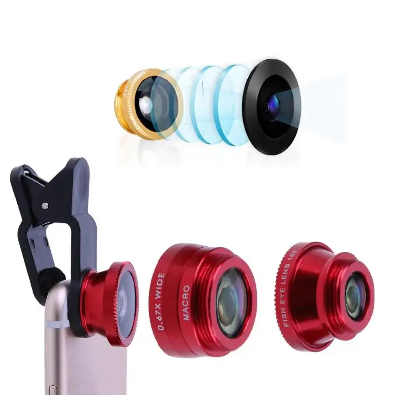 3-in-1 Universal Mobile Phone Lens Fish Eye+Wide Angle+Macro Camera Lens Clip Lens Kit Cellphone Mobile Phone Camera Cover
3-in-1 Universal Mobile Phone Lens Fish Eye+Wide Angle+Macro Camera Lens Clip Lens Kit Cellphone Mobile Phone Camera Cover