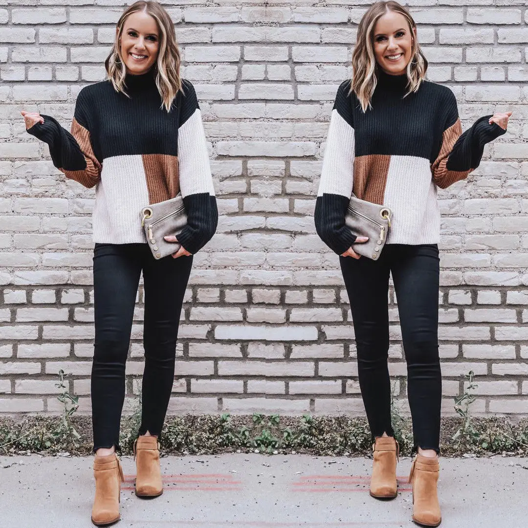 Womens Long Sleeve Tops Warm Pullover Ladies Sweater Outwear Loose Casual Sweater Cloths
Womens Long Sleeve Tops Warm Pullover Ladies Sweater Outwear Loose Casual Sweater Cloths