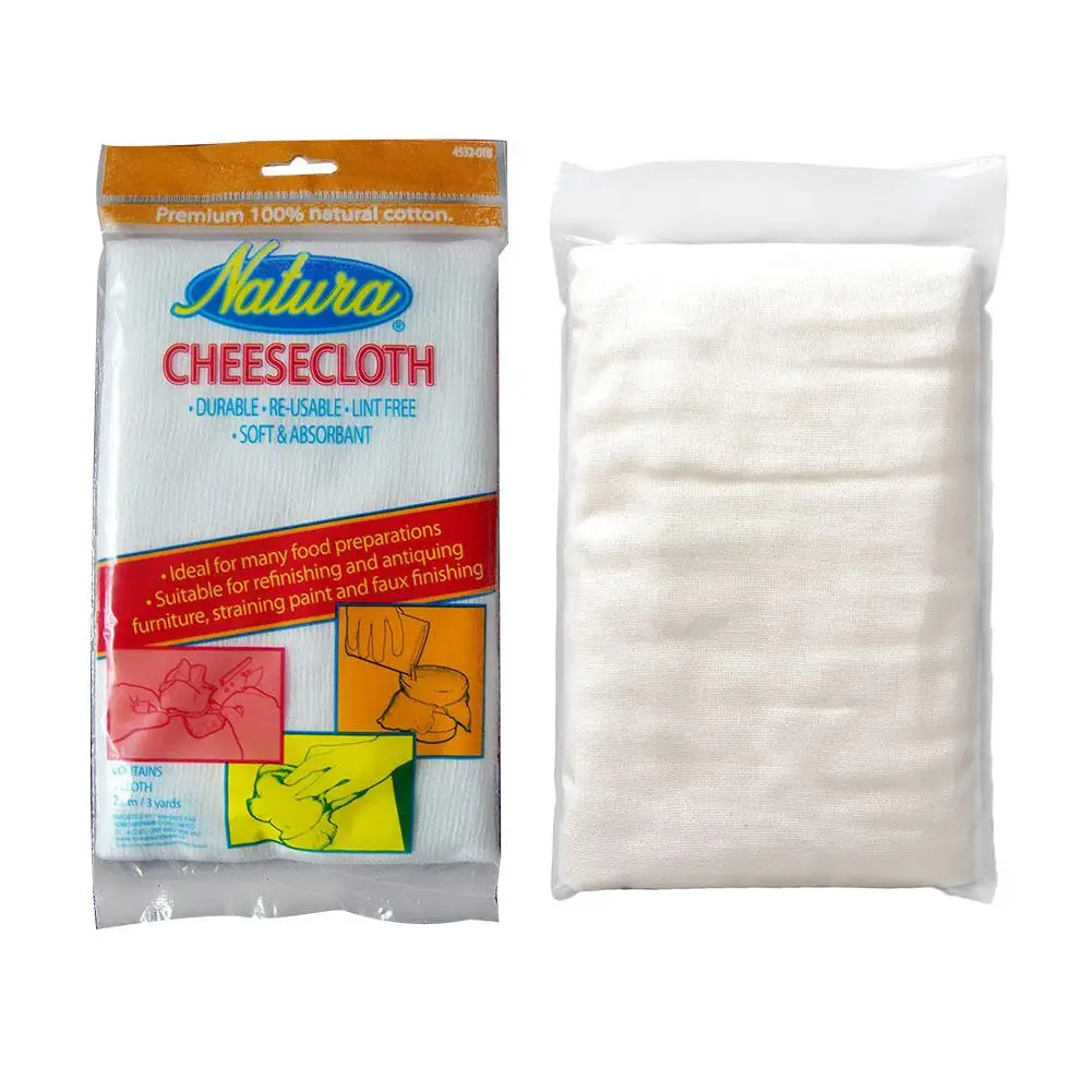 Cheese Cloth 40s Natural Ultra Fine Cotton Filter Gauze Cheese Cloth for Kitchen Cleaning Filter Car Dusting Wine Making 20E
Cheese Cloth 40s Natural Ultra Fine Cotton Filter Gauze Cheese Cloth for Kitchen Cleaning Filter Car Dusting Wine Making 20E