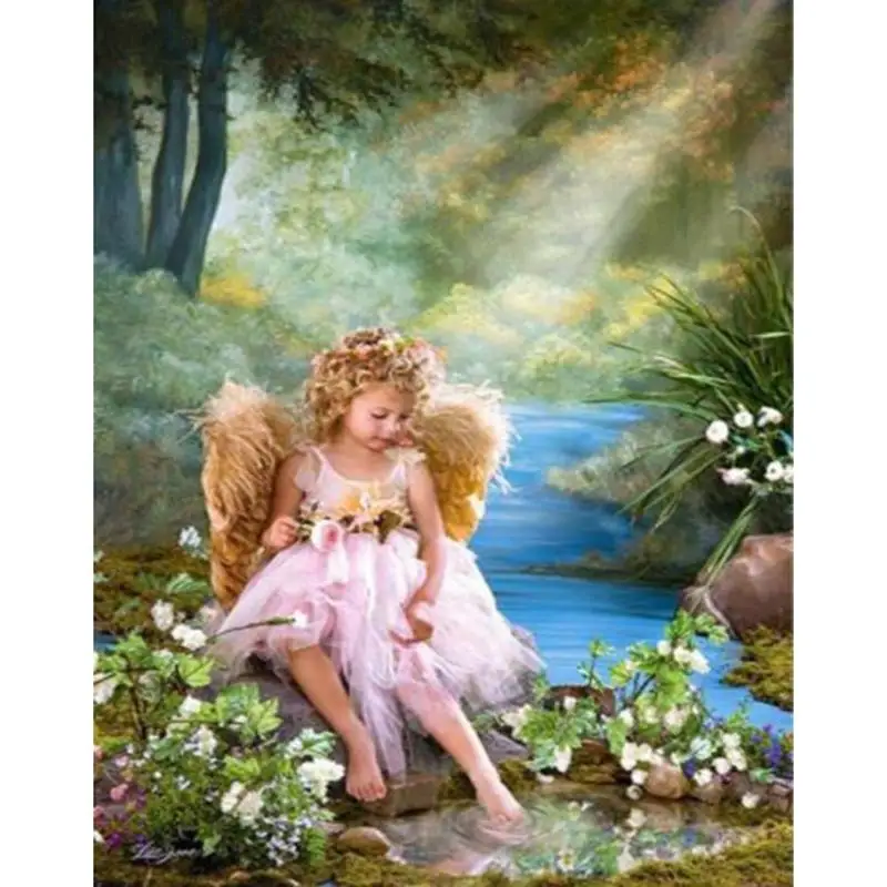5D DIY Full Drill Diamond Painting Girl Angel Cross Stitch Embroidery Rhinestones Mosaic Kits Home Wall Decor
5D DIY Full Drill Diamond Painting Girl Angel Cross Stitch Embroidery Rhinestones Mosaic Kits Home Wall Decor