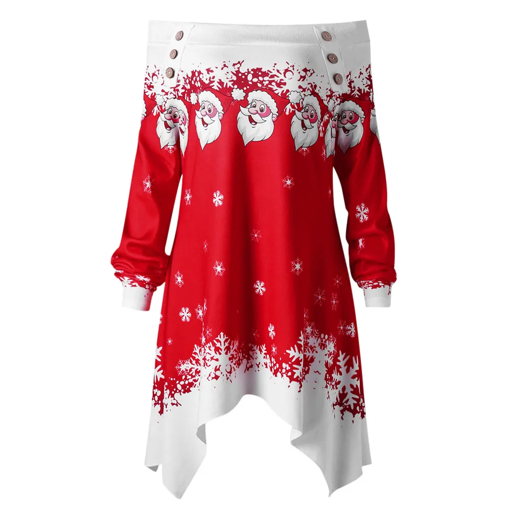 Lortalen Plus Size Christmas Off The Shoulder Tunic Top Women T-Shirt Autumn Causal Santa Claus Long Sleeve Buttons Long T Shirt
Lortalen Plus Size Christmas Off The Shoulder Tunic Top Women T-Shirt Autumn Causal Santa Claus Long Sleeve Buttons Long T Shirt