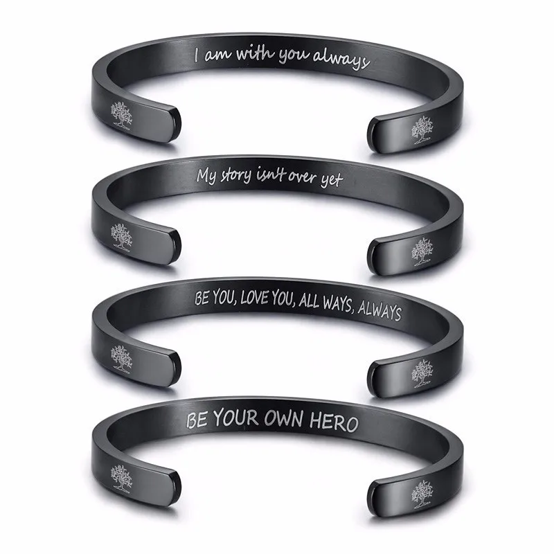 Vnox Engraved Inspirational Quotes Stainless Steel Bangles for Women Men Hidden Message Courage Jewelry Gift
Vnox Engraved Inspirational Quotes Stainless Steel Bangles for Women Men Hidden Message Courage Jewelry Gift