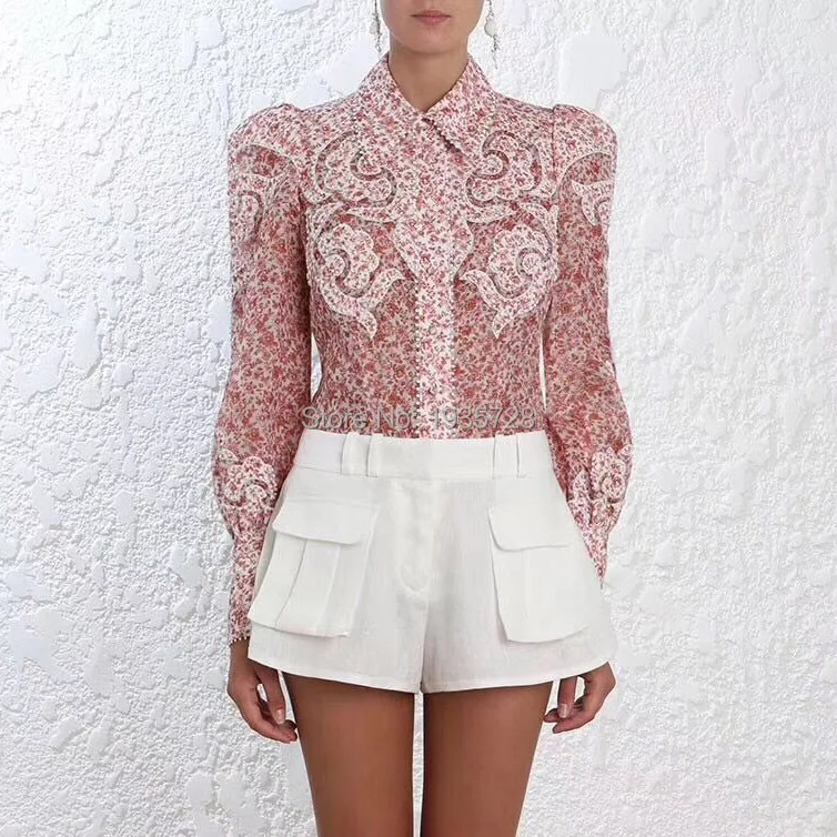 Luxury Silk & Linen Manual Applique Lapel Embroidery & Print Shirt Top Features Balls Trim - Top Quality Printed Blouse Shirt
Luxury Silk & Linen Manual Applique Lapel Embroidery & Print Shirt Top Features Balls Trim - Top Quality Printed Blouse Shirt