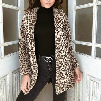 New Women's Leopard Fur Long Coat Fashion Cardigan Outwear Winter Warm Jacket Tops
New Women's Leopard Fur Long Coat Fashion Cardigan Outwear Winter Warm Jacket Tops
