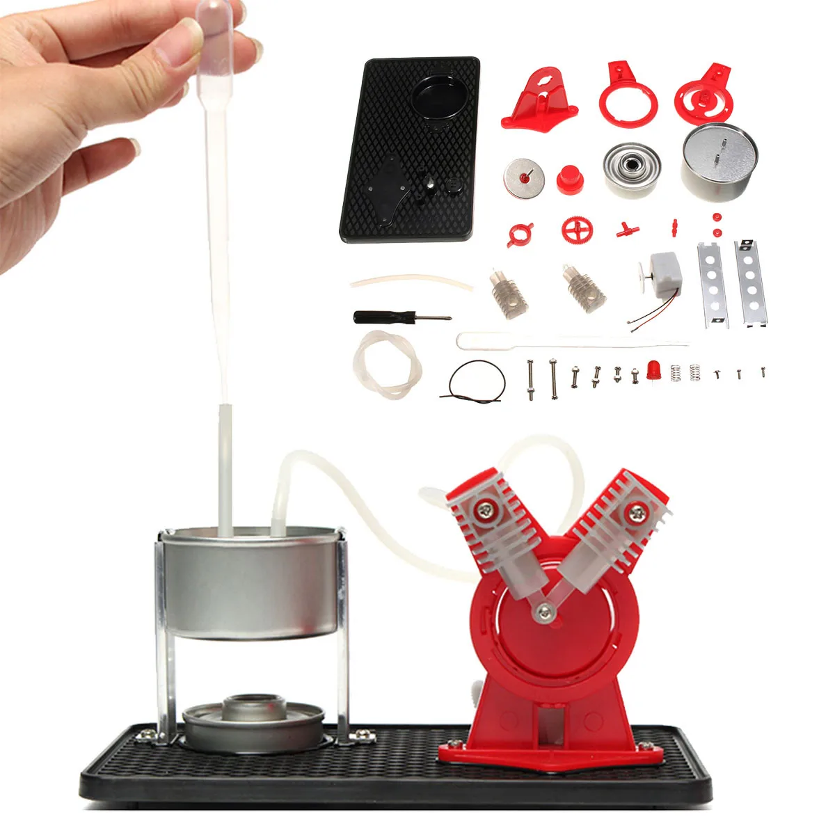 Learning Equipment Generator Twin Live Steam Engine Model Kit Education Science Discovery Toys For Children Student Operational
Learning Equipment Generator Twin Live Steam Engine Model Kit Education Science Discovery Toys For Children Student Operational