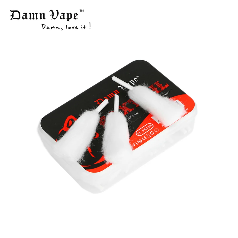 NEW 100% Organic Cotton Damn Vape Foxtail Cotton 20pcs/pack asspare part for DIY fans Electronic Cigarette Vape Accessory
NEW 100% Organic Cotton Damn Vape Foxtail Cotton 20pcs/pack asspare part for DIY fans Electronic Cigarette Vape Accessory