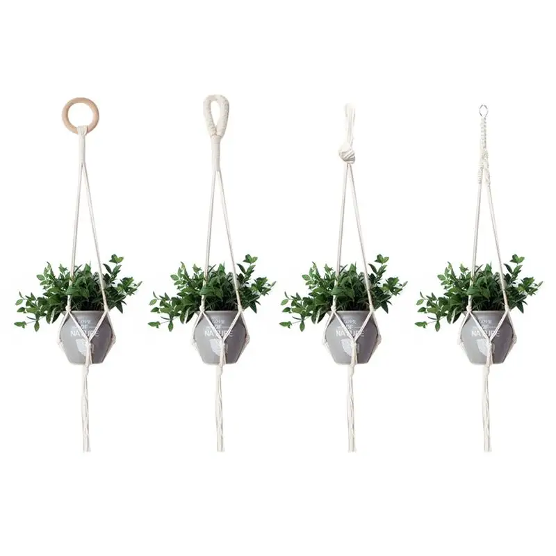 4pcs Gardening Flowerpot Net Bag Hang Basket Linen Rope Wall Hanging Bag Flowerpot String Mesh Net Nacelle Hanging Plant Pot
4pcs Gardening Flowerpot Net Bag Hang Basket Linen Rope Wall Hanging Bag Flowerpot String Mesh Net Nacelle Hanging Plant Pot