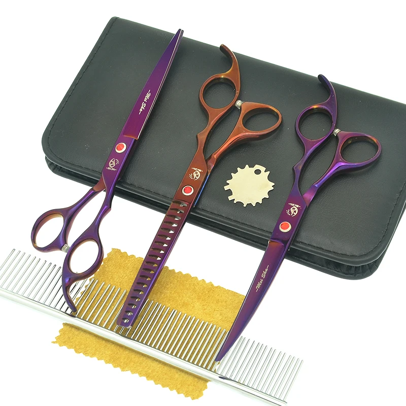 Meisha 7" Professional Dog Hairdressing Scissors Pet Grooming Shears High Quality Cutting&Curved&Thinning Clippers Set HB0236
Meisha 7" Professional Dog Hairdressing Scissors Pet Grooming Shears High Quality Cutting&Curved&Thinning Clippers Set HB0236