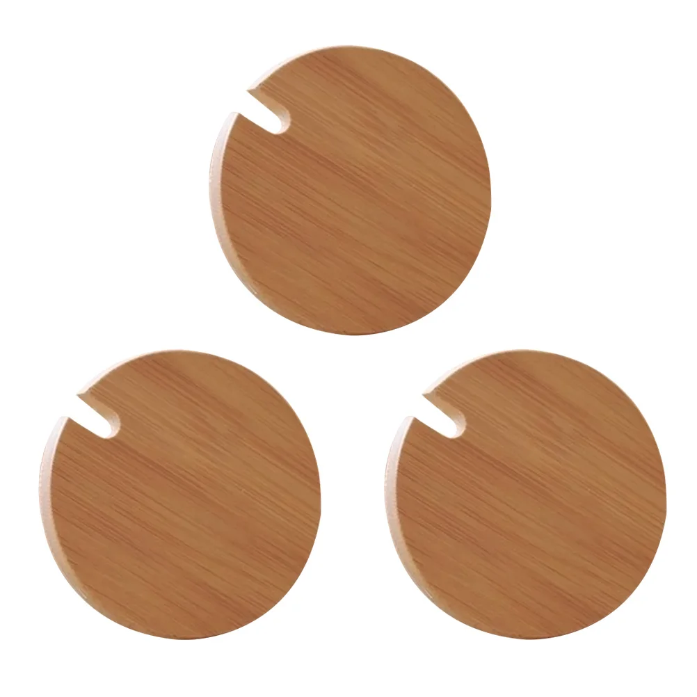 3pcs Cup Lids Dust-Proof Easy to Clean Wood Hot Cup Lids Drink Cup Lids Mug Cover with Spoon Hole for Milk Drinks Coffee
3pcs Cup Lids Dust-Proof Easy to Clean Wood Hot Cup Lids Drink Cup Lids Mug Cover with Spoon Hole for Milk Drinks Coffee