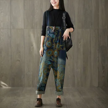 Plus Size Baggy Suspenders Bib jean Trousers Female Printed Wide Leg Denim Jumpsuits Drop Crotch Rompers Loose Denim Overalls
Plus Size Baggy Suspenders Bib jean Trousers Female Printed Wide Leg Denim Jumpsuits Drop Crotch Rompers Loose Denim Overalls
