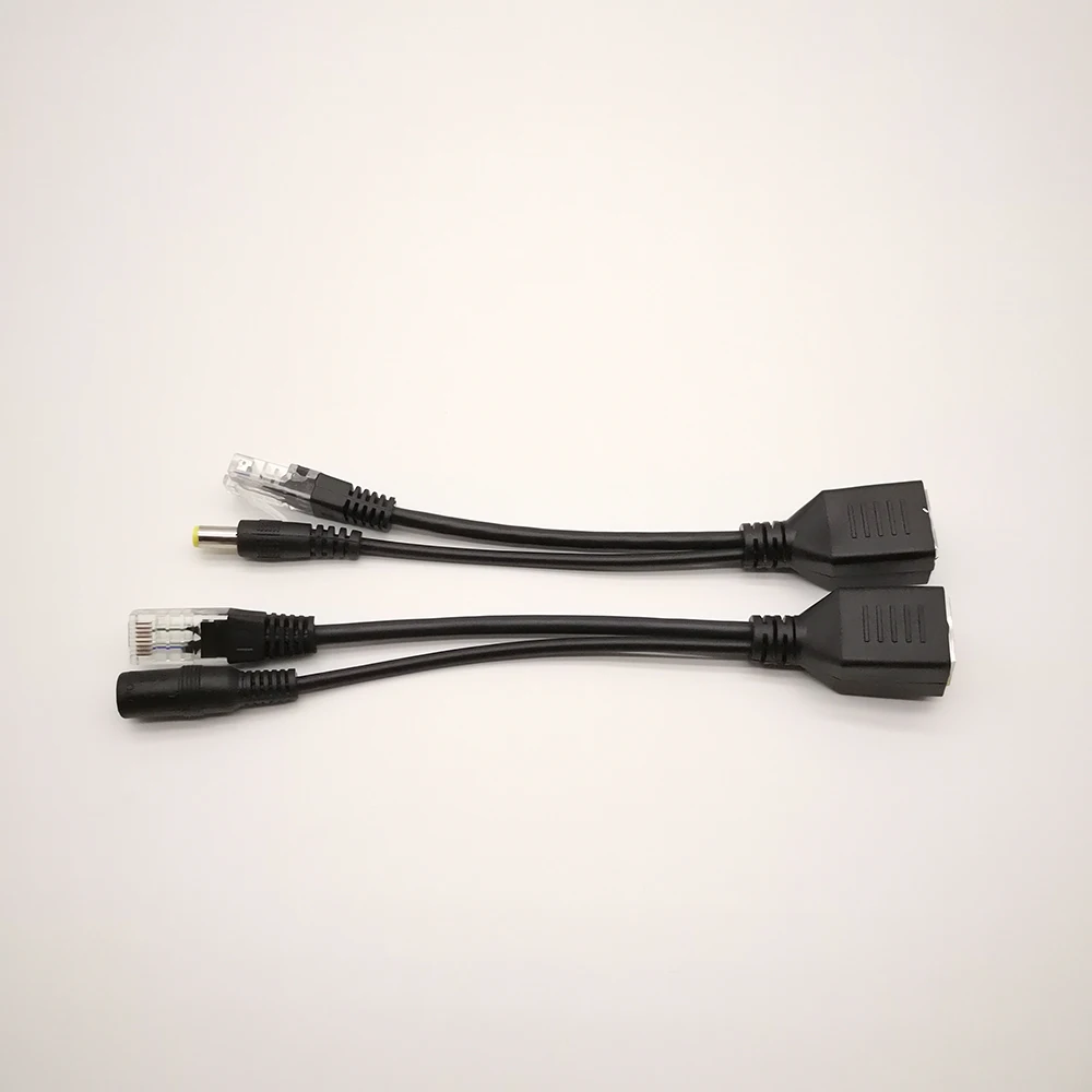 CWH Adapter Switch Cable Tape Screened POE Splitter with 5.5x2.1mm DC Power Connector and RJ45 Connector
CWH Adapter Switch Cable Tape Screened POE Splitter with 5.5x2.1mm DC Power Connector and RJ45 Connector