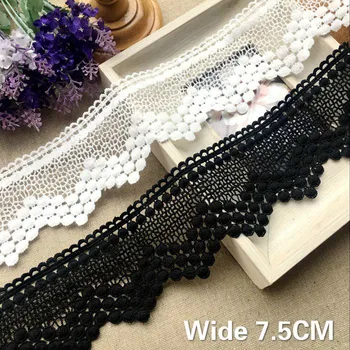 7.5CM Wide High Quality Water Soluble Lace Fabric Embroidered Ribbon Collar Edge Trim For DIY Curtains Sofa Garment Fringe Decor
7.5CM Wide High Quality Water Soluble Lace Fabric Embroidered Ribbon Collar Edge Trim For DIY Curtains Sofa Garment Fringe Decor