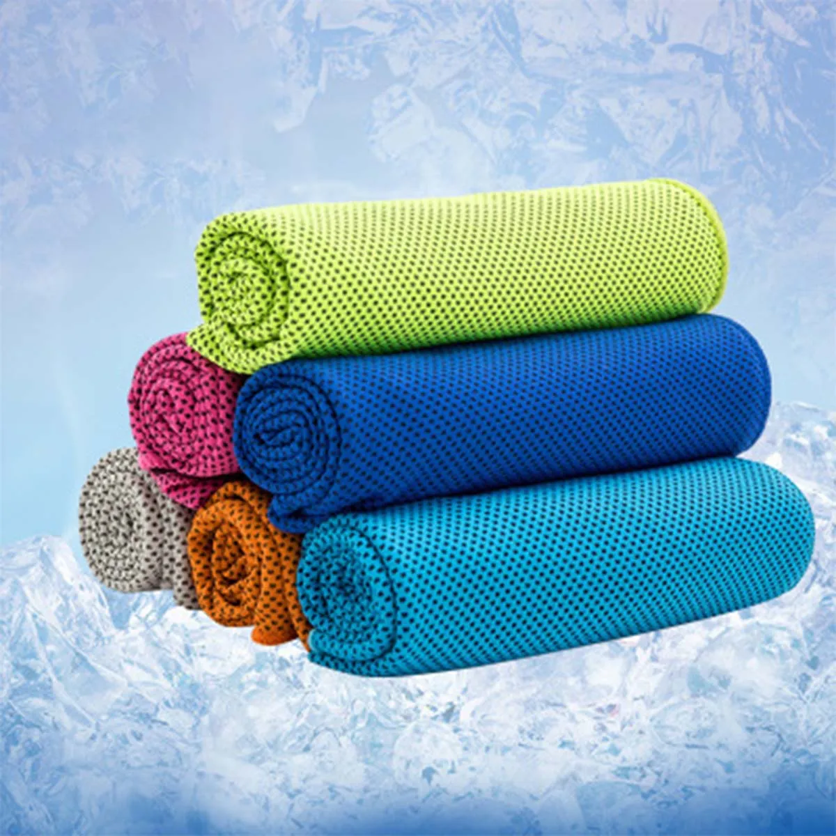 Sport Ice Towel 7 Colors 100*30cm Utility Enduring Instant Cooling Face Towel Heat Relief Reusable Chill Cool Towel
Sport Ice Towel 7 Colors 100*30cm Utility Enduring Instant Cooling Face Towel Heat Relief Reusable Chill Cool Towel