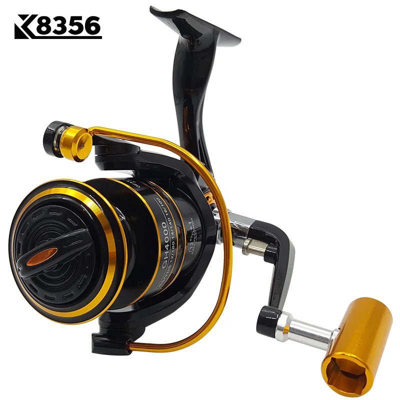 K8356 Fishing Spinning Reel GH1000~GH6000 13BB 5.2:1 Carp Fishing Reel Metal Line Cup Left/Right Handle Saltwater Fishing Reel
K8356 Fishing Spinning Reel GH1000~GH6000 13BB 5.2:1 Carp Fishing Reel Metal Line Cup Left/Right Handle Saltwater Fishing Reel