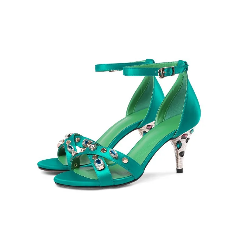 Carole Levy 2019 Woman Shoes Black Fresh Green Sandals Fashion Colorful Gems Thin Heel Sandals Elegant Stilettos For Party
Carole Levy 2019 Woman Shoes Black Fresh Green Sandals Fashion Colorful Gems Thin Heel Sandals Elegant Stilettos For Party