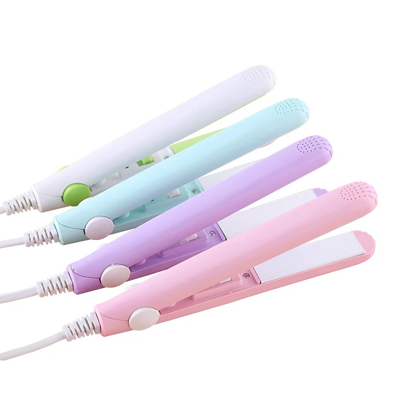 220V Candy Color Mini Ceramic Electronic Hair Straightener Iron Chapinha Straightening Corrugated Iron Hair Crimper Styling Tool
220V Candy Color Mini Ceramic Electronic Hair Straightener Iron Chapinha Straightening Corrugated Iron Hair Crimper Styling Tool