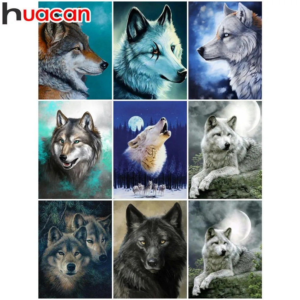 HUACAN Diamond Painting Full Square Diamond Embroidery Animal 5D Diy Mosaic Wolf Gift Rhinestone Home Decoration
HUACAN Diamond Painting Full Square Diamond Embroidery Animal 5D Diy Mosaic Wolf Gift Rhinestone Home Decoration