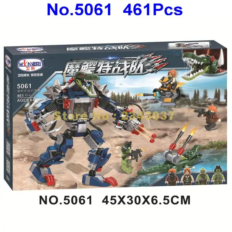 5061 461pcs Crocodile Military Attack SWAT Weapon Robot Mecha Building Blocks Toy
5061 461pcs Crocodile Military Attack SWAT Weapon Robot Mecha Building Blocks Toy