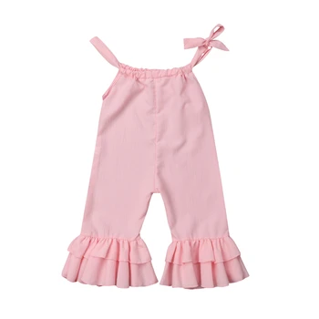 Fashion Kids Jumpsuit Casual Sleeveless Romper Ruffle Baby Rompers Playsuits Baby Girl Clothing Solid Color Kids Girls Rompers
Fashion Kids Jumpsuit Casual Sleeveless Romper Ruffle Baby Rompers Playsuits Baby Girl Clothing Solid Color Kids Girls Rompers