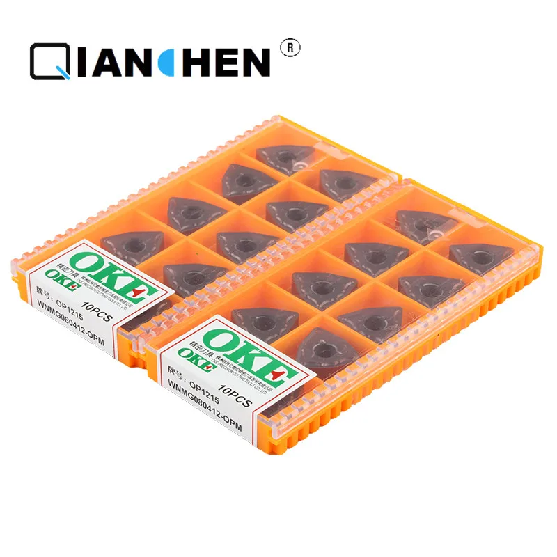 Original quality OKE 10pcs/lot high precision high performance high strength CNC WNMG080412-OPM OP1215 industry carbide inserts 
Original quality OKE 10pcs/lot high precision high performance high strength CNC WNMG080412-OPM OP1215 industry carbide inserts
