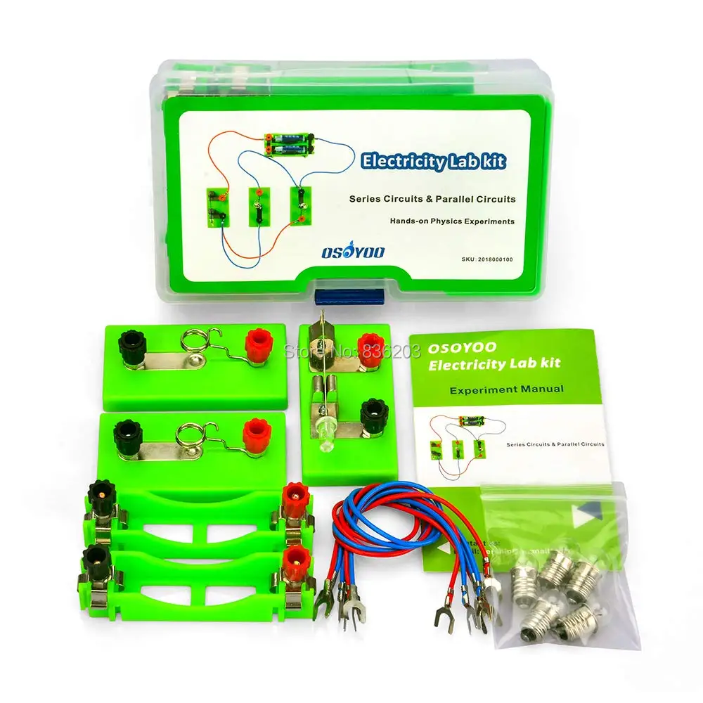 Physics SCIENCE Experiment Instrument School Circuit Learning Kit for Science Circuit Parallel Electric Model Assemble TOYS
Physics SCIENCE Experiment Instrument School Circuit Learning Kit for Science Circuit Parallel Electric Model Assemble TOYS