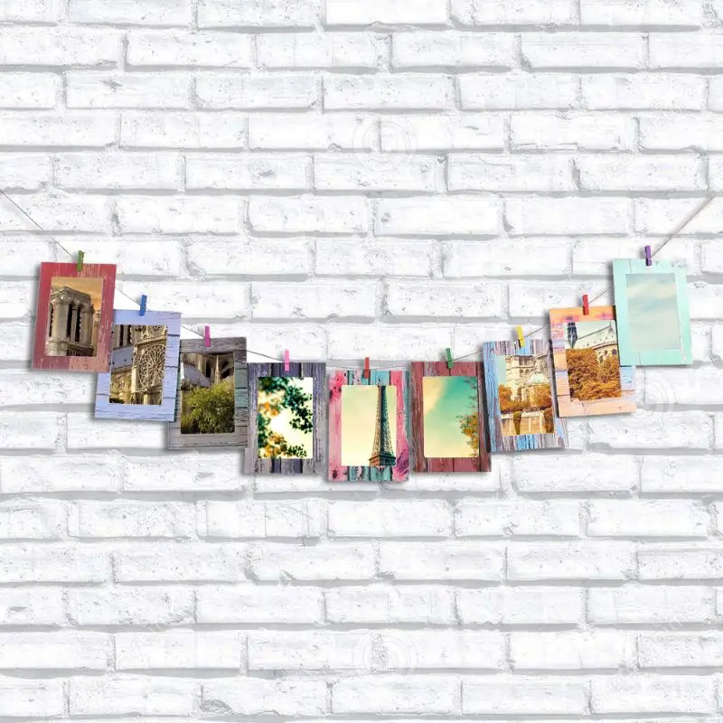 Fashion 7inch DIY Photo Wall Creative Wood Frame Paper Hanging Album Combination Living Room Bedroom Decoration
Fashion 7inch DIY Photo Wall Creative Wood Frame Paper Hanging Album Combination Living Room Bedroom Decoration